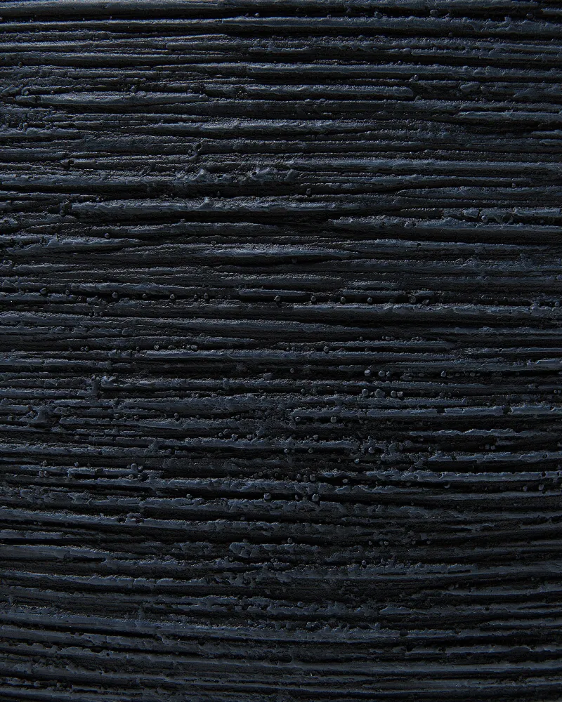 Stone Plant Pot 38x38x30 cm Ébano ZAKROS