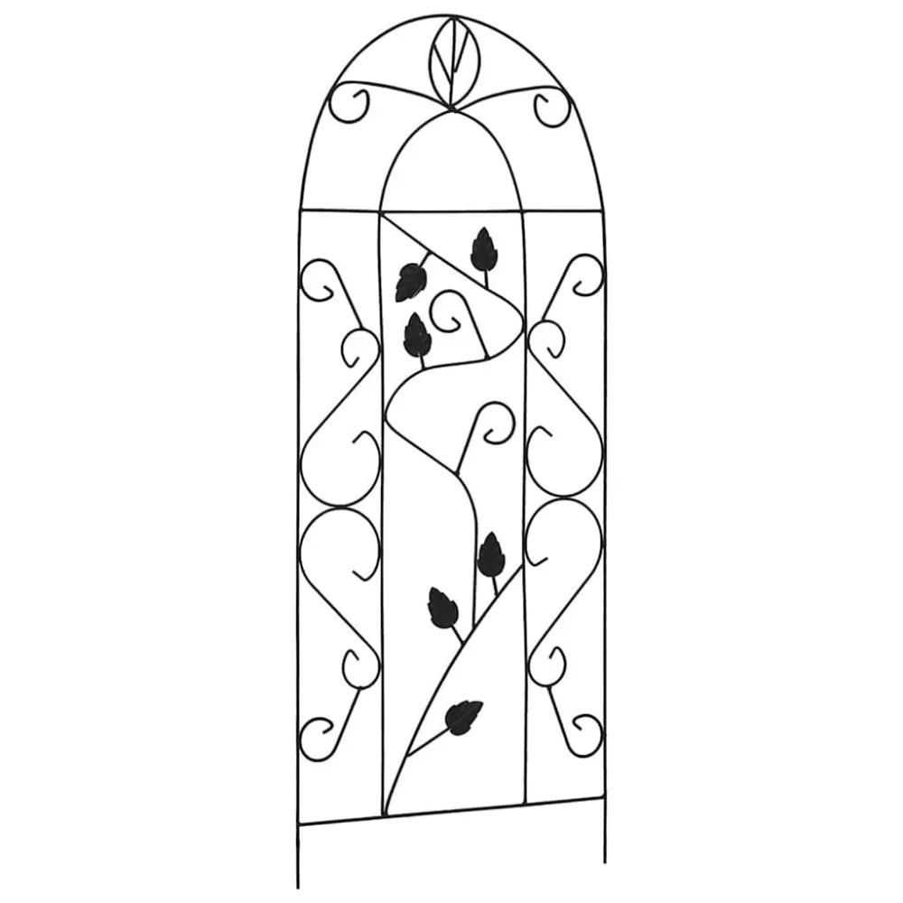 Suporte para Trepadeiras Suportes plantas trepadeiras 3 pcs 40x100 cm ferro preto