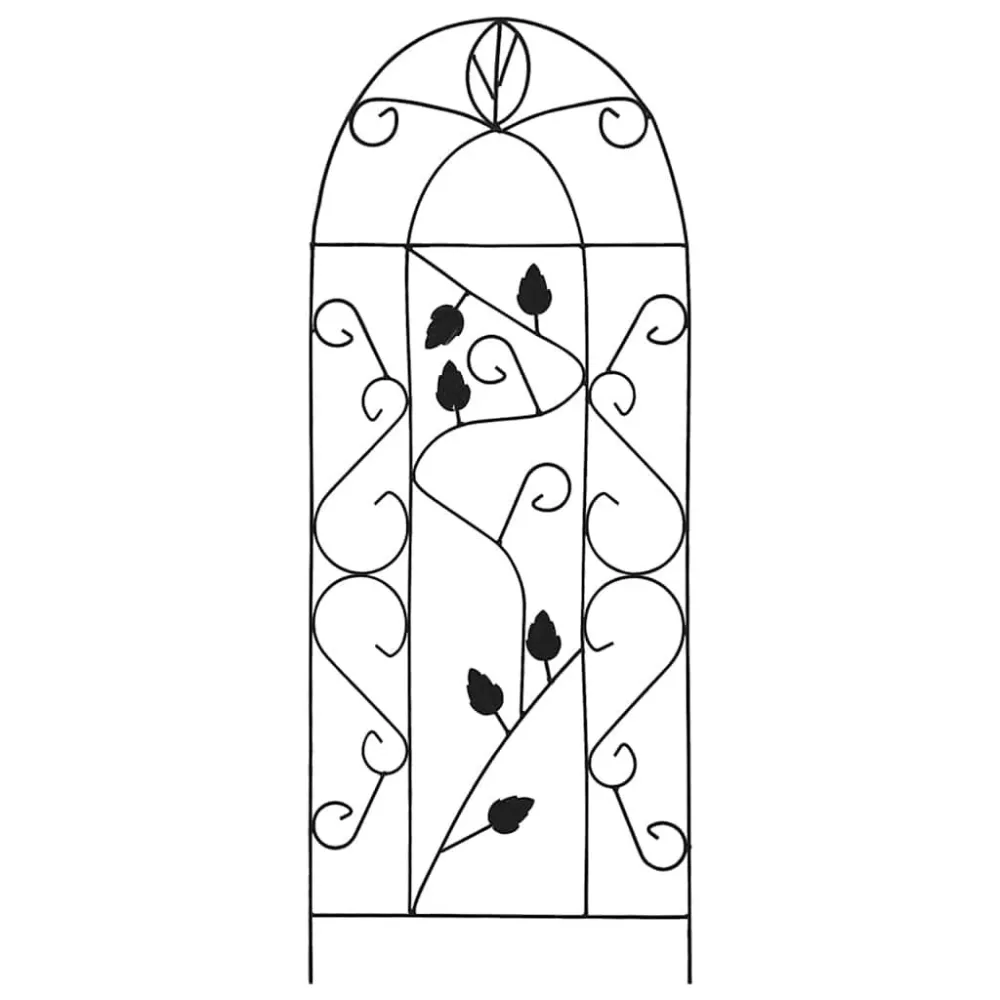 Suporte para Trepadeiras Suportes plantas trepadeiras 3 pcs 40x100 cm ferro preto