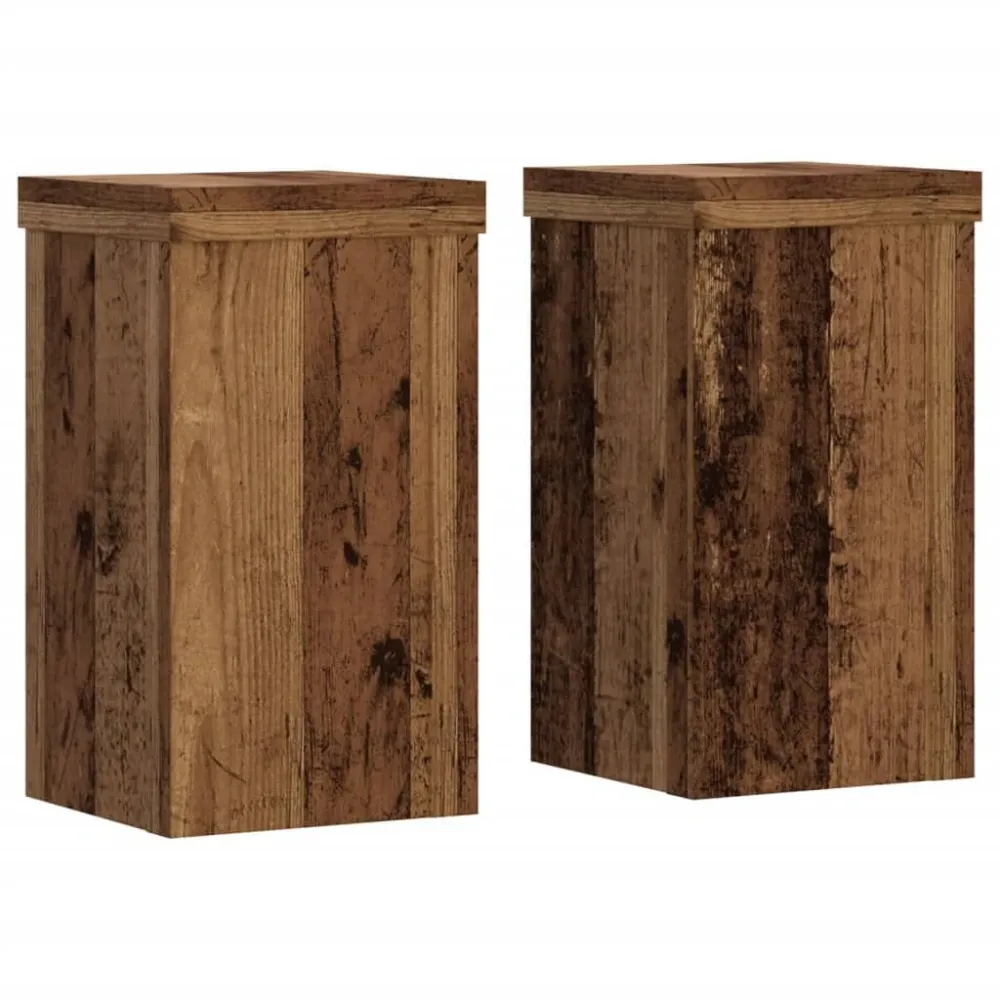 Suportes para plantas 2 pcs 10x10x18 cm derivados de madeira com Prateleira de Cultivo Integrada