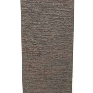 Vaso para plantas em pedra castanha escura 40 x 40 x 81 cm GAZA Design com Furos de Respiração