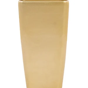 Vaso para plantas em pedra dourada 30 x 30 x 57 cm MODI para Plantas Suculentas
