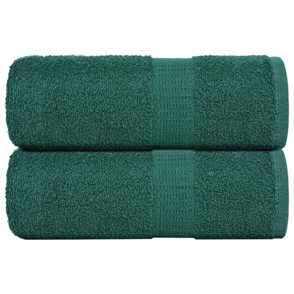 Toalha de Banho Toalhas de mãos 2 pcs 30x30 cm 360 gsm 100% algodão verde