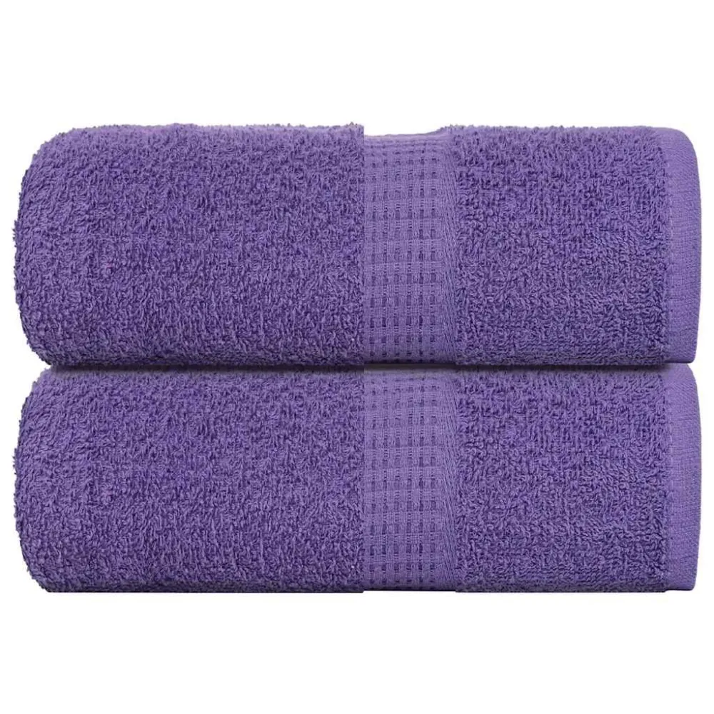 Toalha Felpuda Toalhas de mãos 2 pcs 30x30 cm 360 gsm 100% algodão roxo