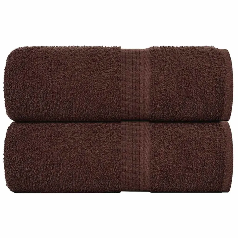 Toalha de Rosto Toalhas de mãos 2 pcs 30x30 cm 360 gsm 100% algodão castanho