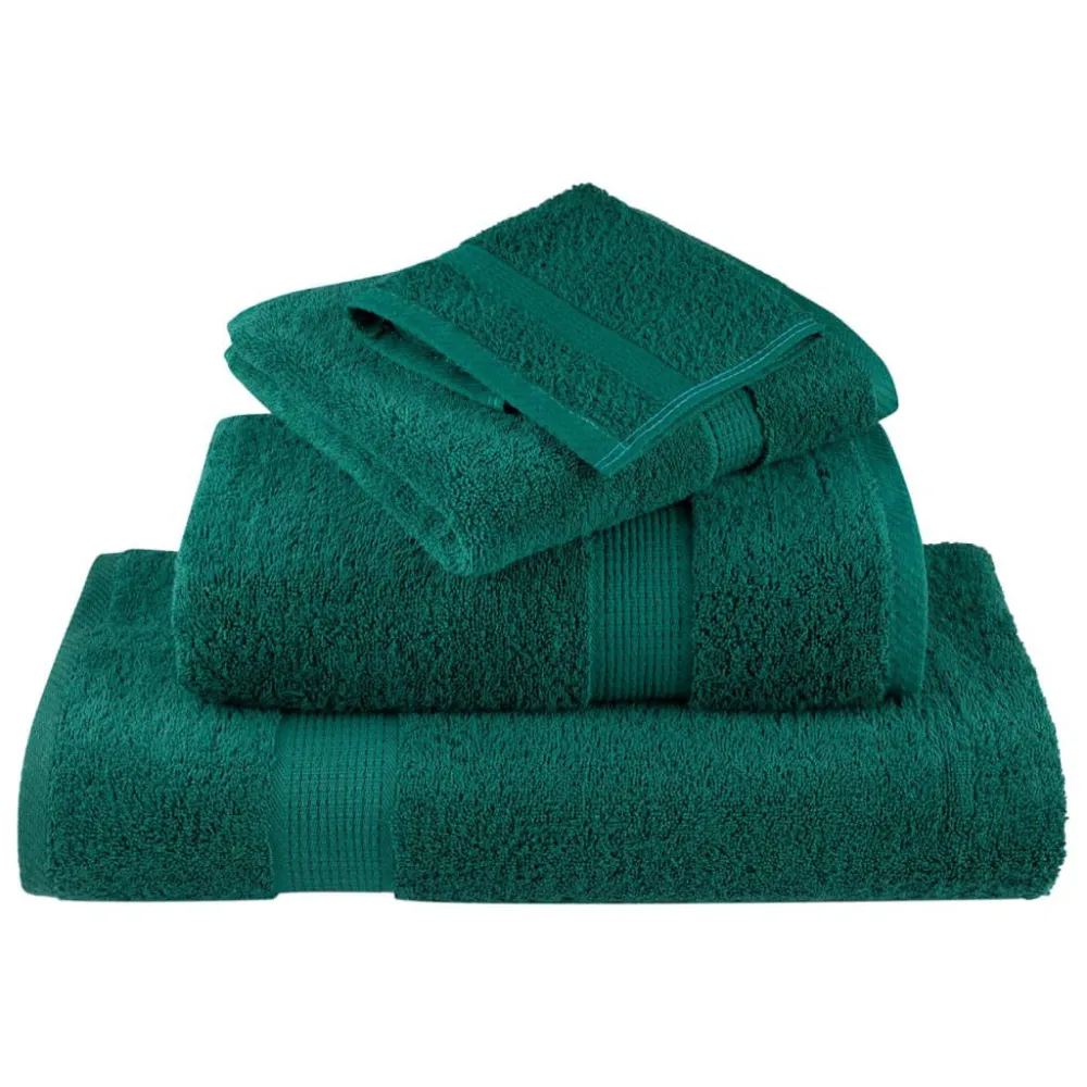 Toalhas de mãos exclusivo SOLUND 2 pcs 30x30 cm 600 g/m2 verde