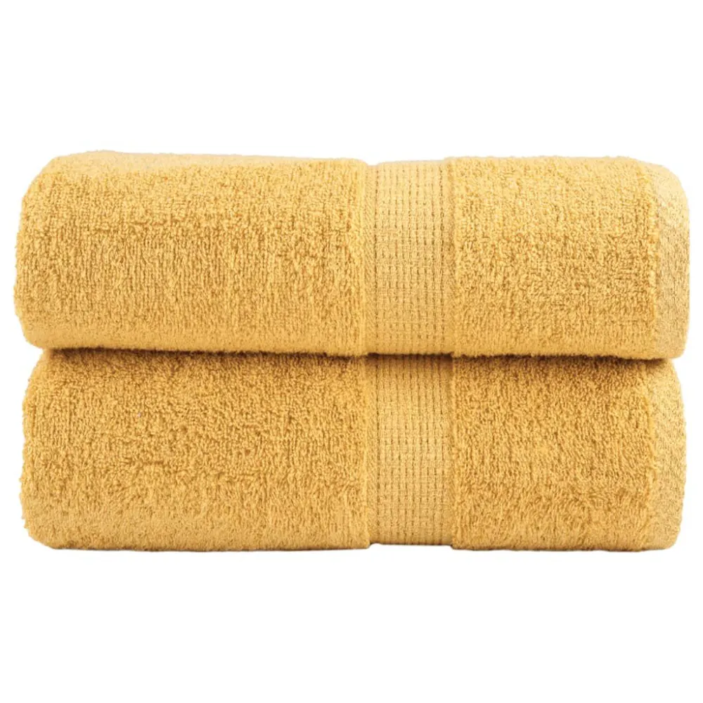 Toalhas de mãos top SOLUND 2pcs 30x30 cm 600 g/m2 dourado