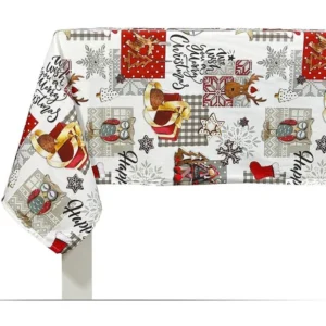 Toalha de mesa de Natal Naf Naf Naive Xmas multicolorido