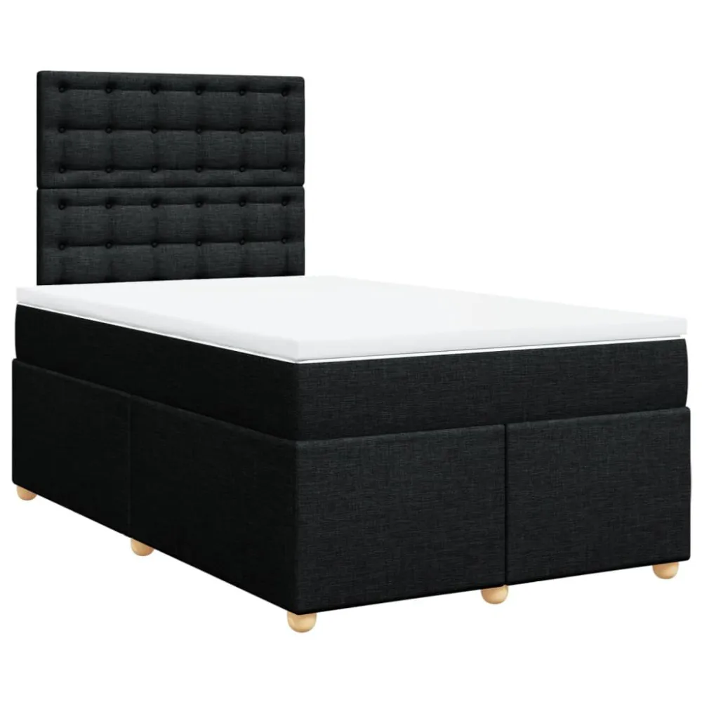 Almofada de Apoio Cama com molasemcolchão 120x200 cm tecido preto