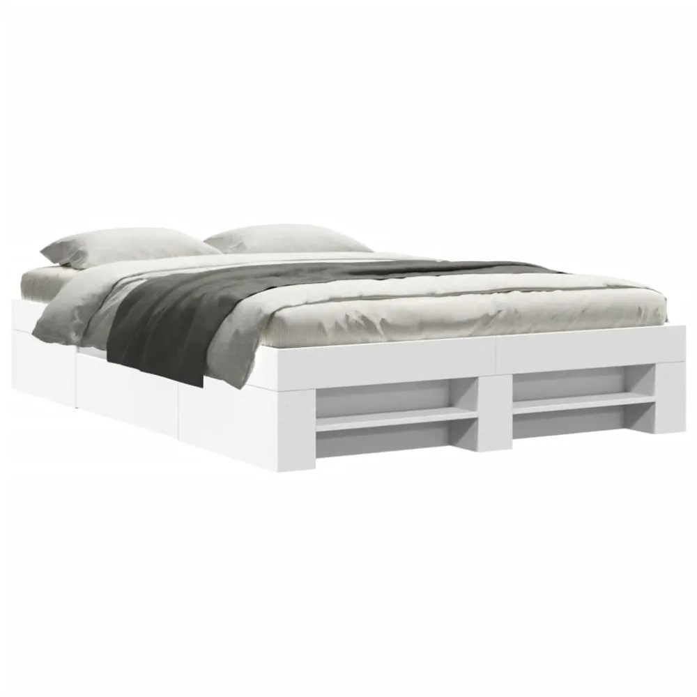 Posicionador de Gravidez Estrutura de cama 120x200 cm derivados de madeira branco