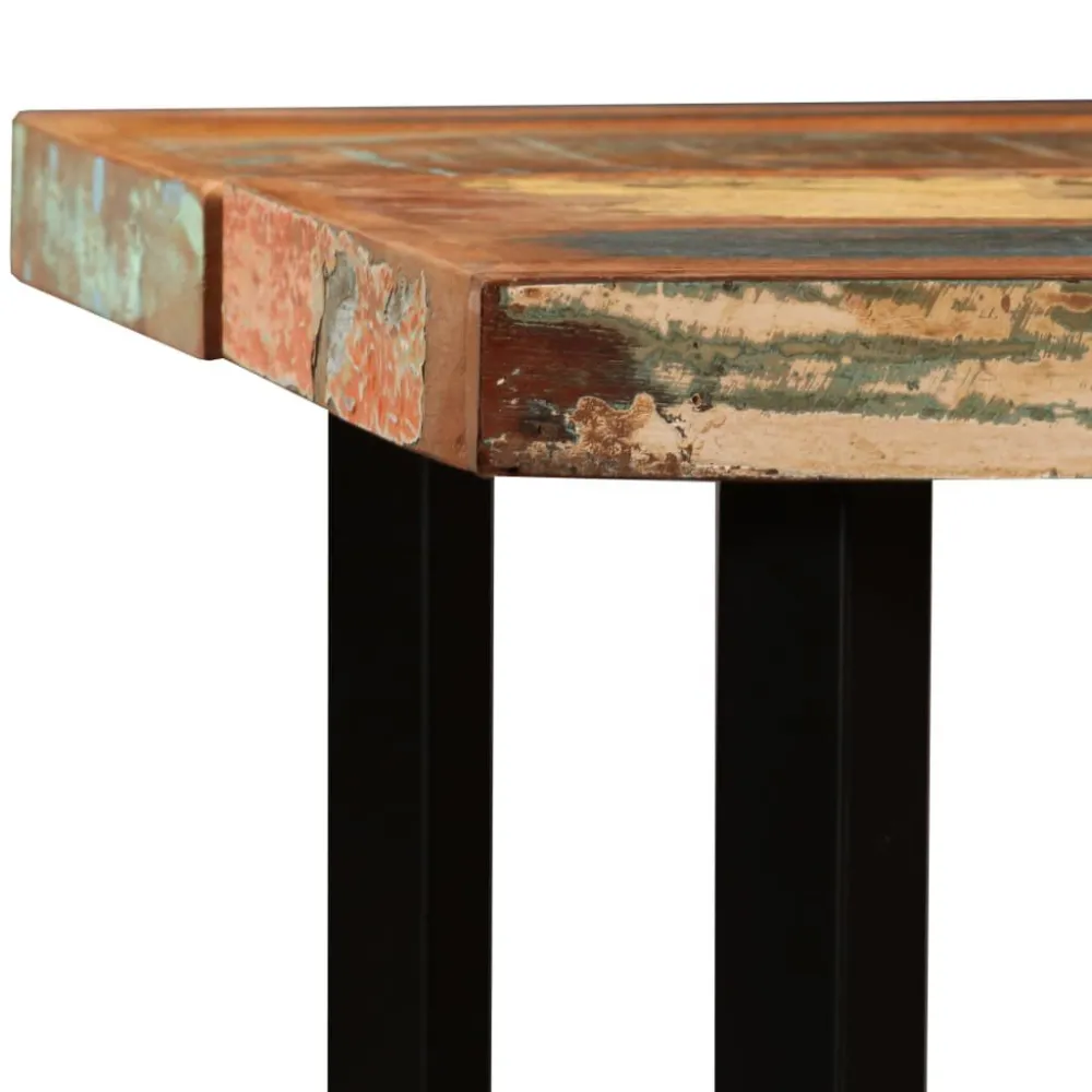 Mesa de bar em madeira reciclada maciç 150x70x107 cm
