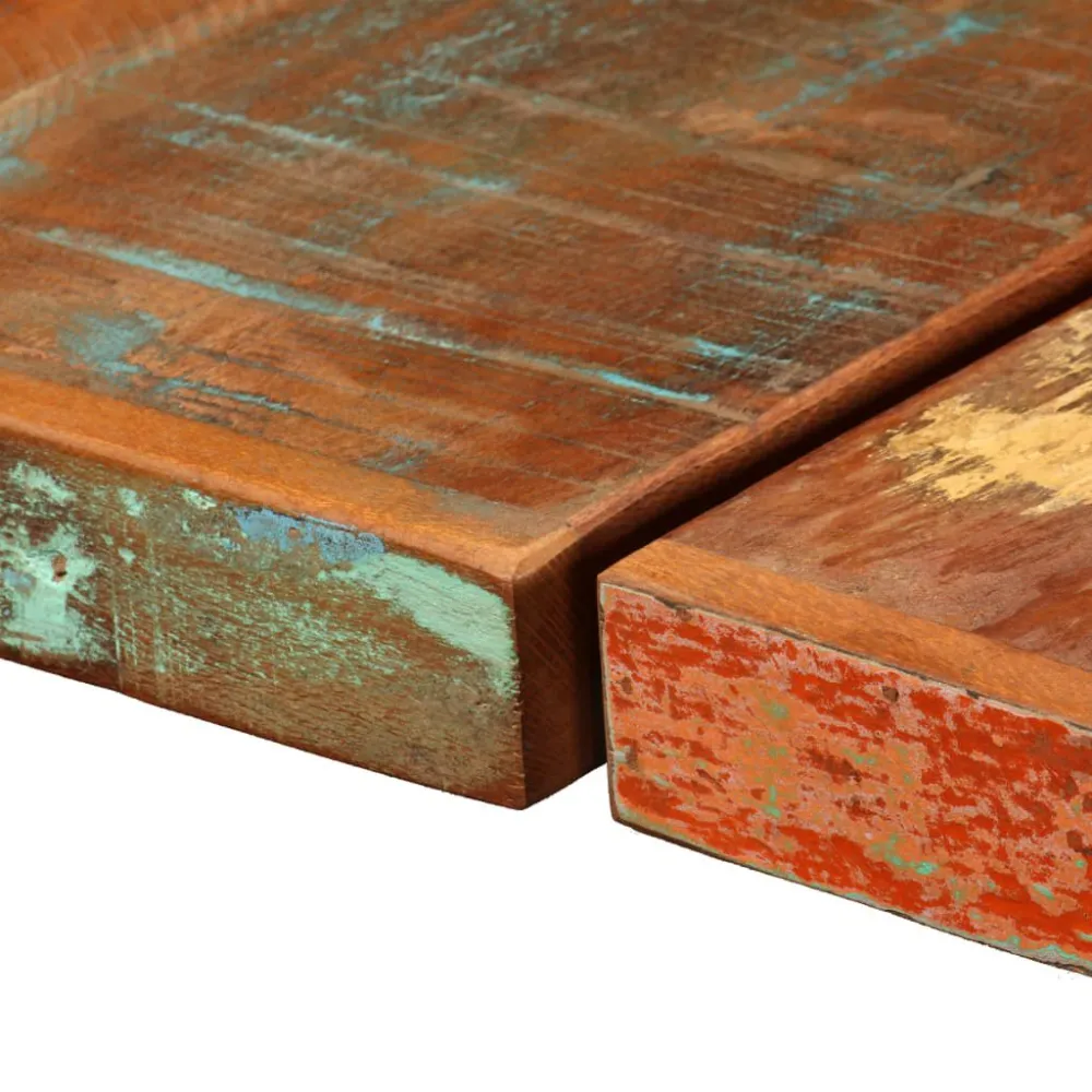 Mesa de bar em madeira reciclada maciç 150x70x107 cm