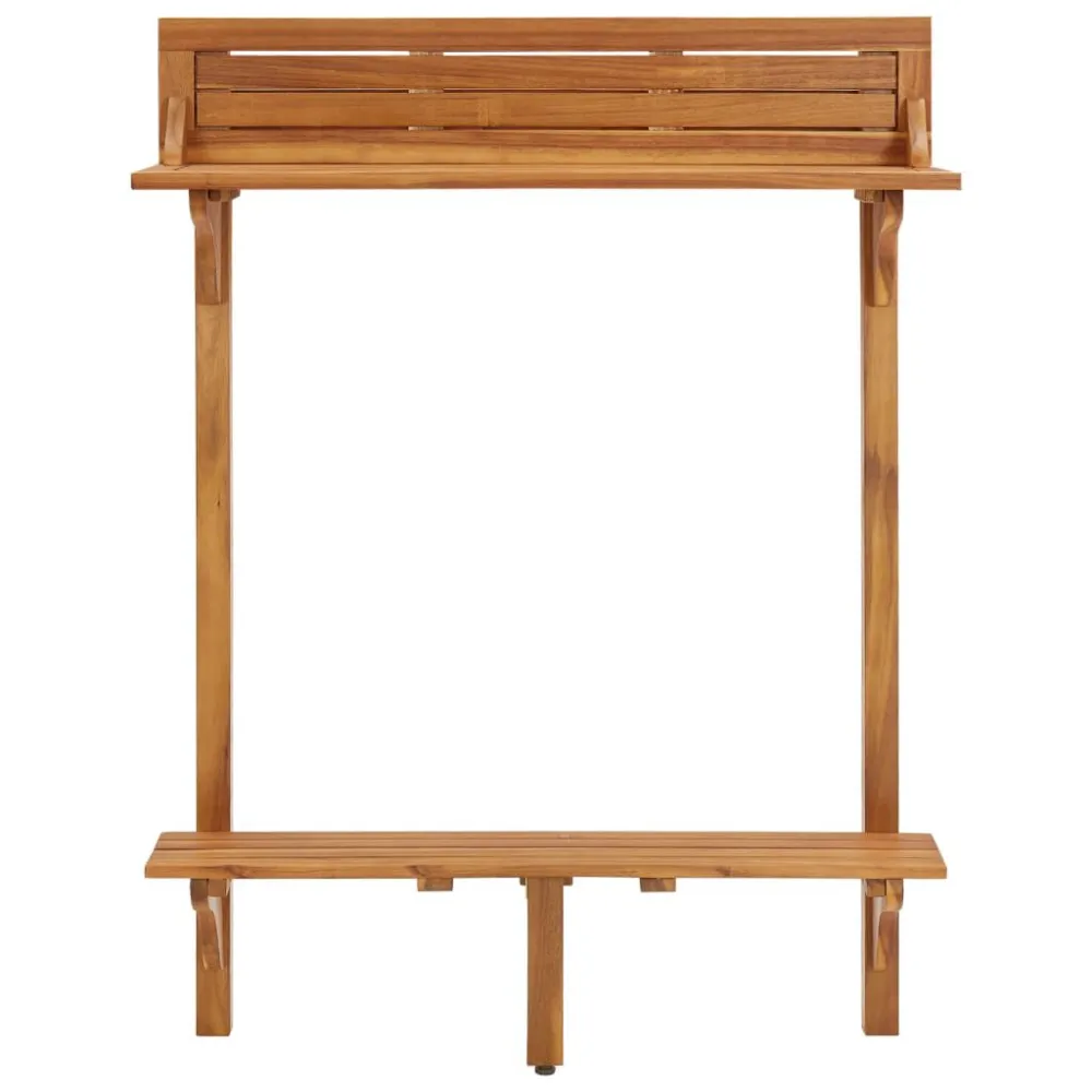 Mesa de bar para varanda 90x37x122,5 cm madeira de acácia maciç