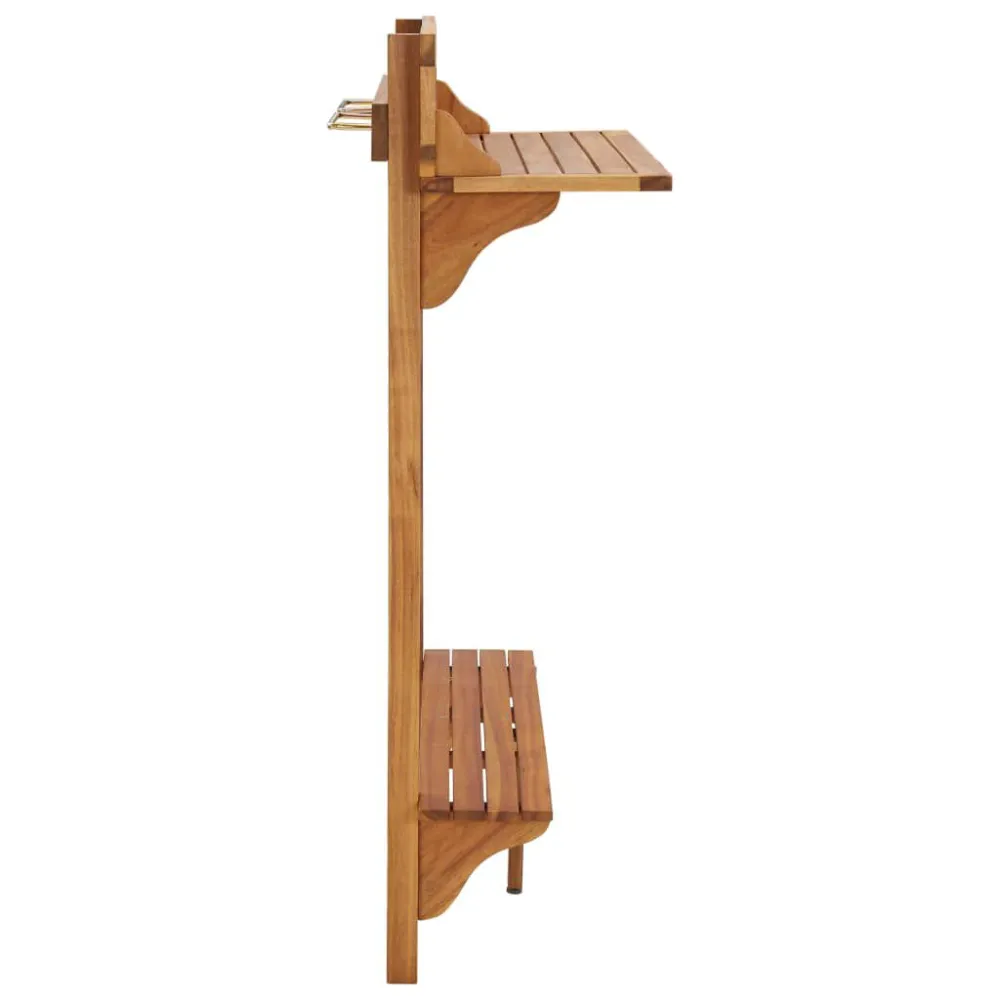 Mesa de bar para varanda 90x37x122,5 cm madeira de acácia maciç