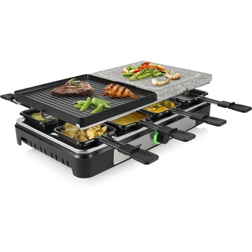 Grelhador Raclette Pedra | Teflon Tristar RA-2736 Stone Grill | 1400 W - Preto
