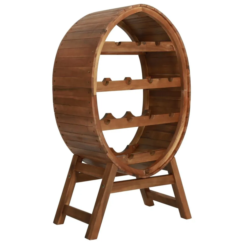Garrafeira para 13 garrafas em madeira de acácia maciç