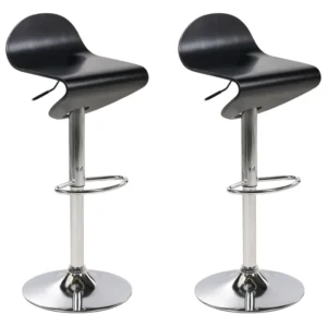 Swivel Stool Swivel Set 2 Ébano LIVERPOOL