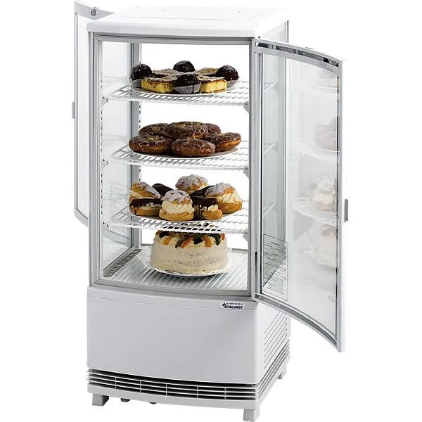 Vitrine refrigerada Stalgast PAN4T com duas portas, dimensões 429 x 425 x 980 mm (LxPxA), KT0301086