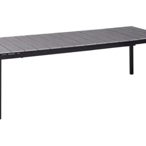 Extending Aluminium Garden Dining Table 198/248 x 90 cm Grey TOFANE