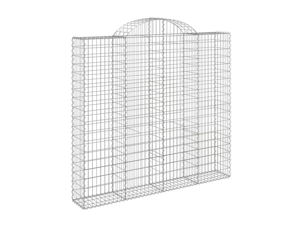 Cesto gabião arqueado 200x50x180/200 cm ferro galvanizado