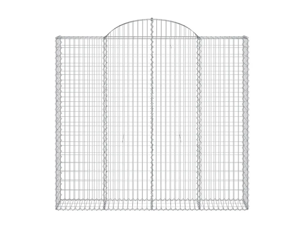 Cesto gabião arqueado 200x50x180/200 cm ferro galvanizado