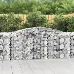 Cesto gabião arqueado 400x50x100/120 cm ferro galvanizado