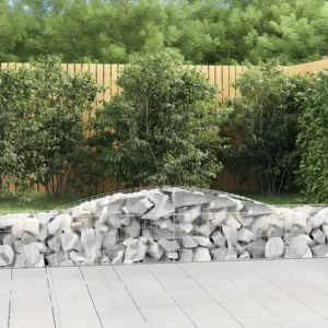 Cesto gabião arqueado 400x50x40/60 cm ferro galvanizado