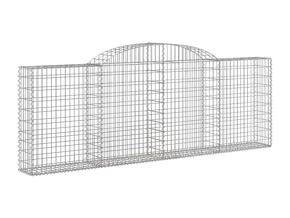Cestos gabião arqueados 30peças 300x30x100/120 ferro galvanizado