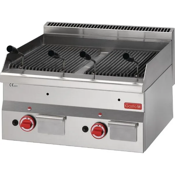 Grelhador de pedra de lava Gastro M 60/60GRL, GN028