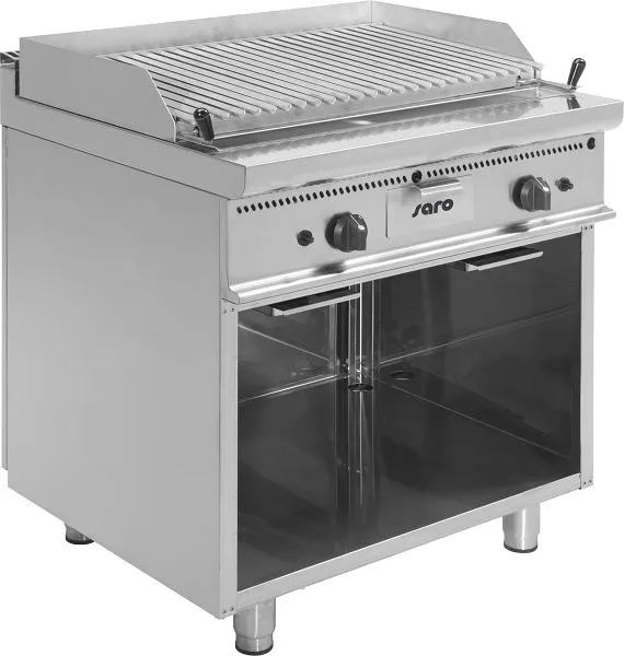 Grelhador de pedra de lava gás Saro modelo E7/BS2BA, 423-1275