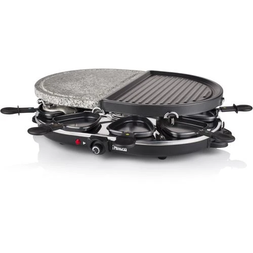 Grelhador Pedra Oval Princess 162710 8 Oval Pedra Grill Party | 1200 W - Preto