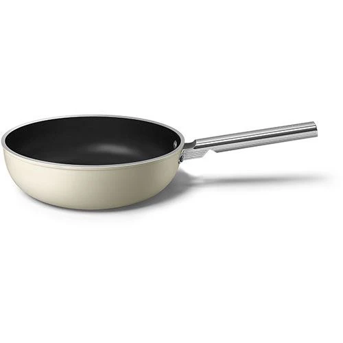 Wok antiaderente Smeg Anni 50 WOF3002CRM | 30cm - Creme