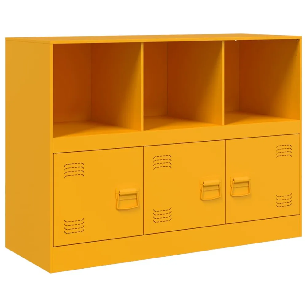 Aparador 99x39x73 cm ço amarelo mostarda