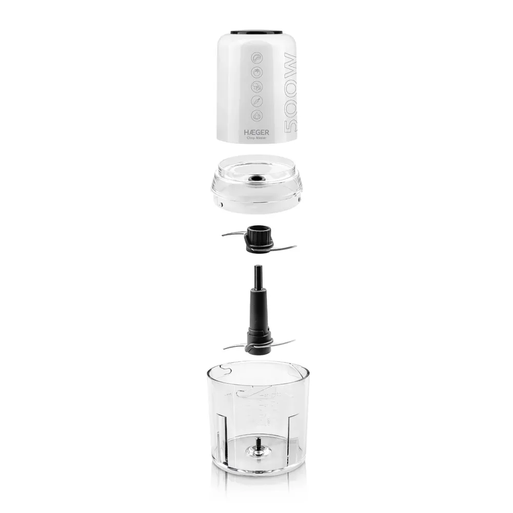 Picadora Haeger Chop Master | 500ml, 500W, 2 Velocidades