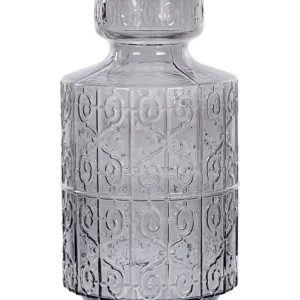 Vaso Autoirrigável Jarro de flores DIKELLA Vidro Cinzento