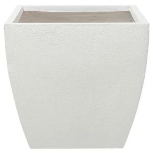 Vaso branco 53 x 53 x 51 cm ORICOS Design com Furos de Respiração