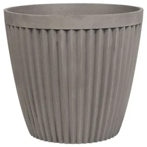Vaso decorativo ⌀ 36 cm taupe POKA Diâmetro de 30 cm