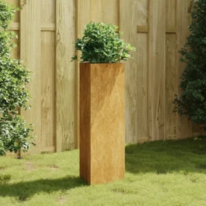 Cachepô de Fibra de Coco Vaso/floreira de jardim 30x26x75 cm ço corten