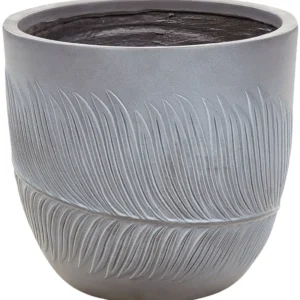 Flower Pot Fibre Clay 35 x 35 x 33 cm Grey FTERO