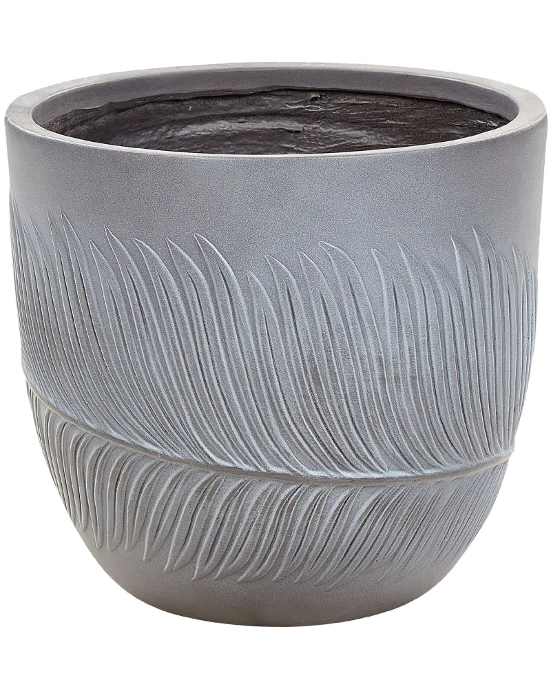 Flower Pot Fibre Clay 35 x 35 x 33 cm Grey FTERO