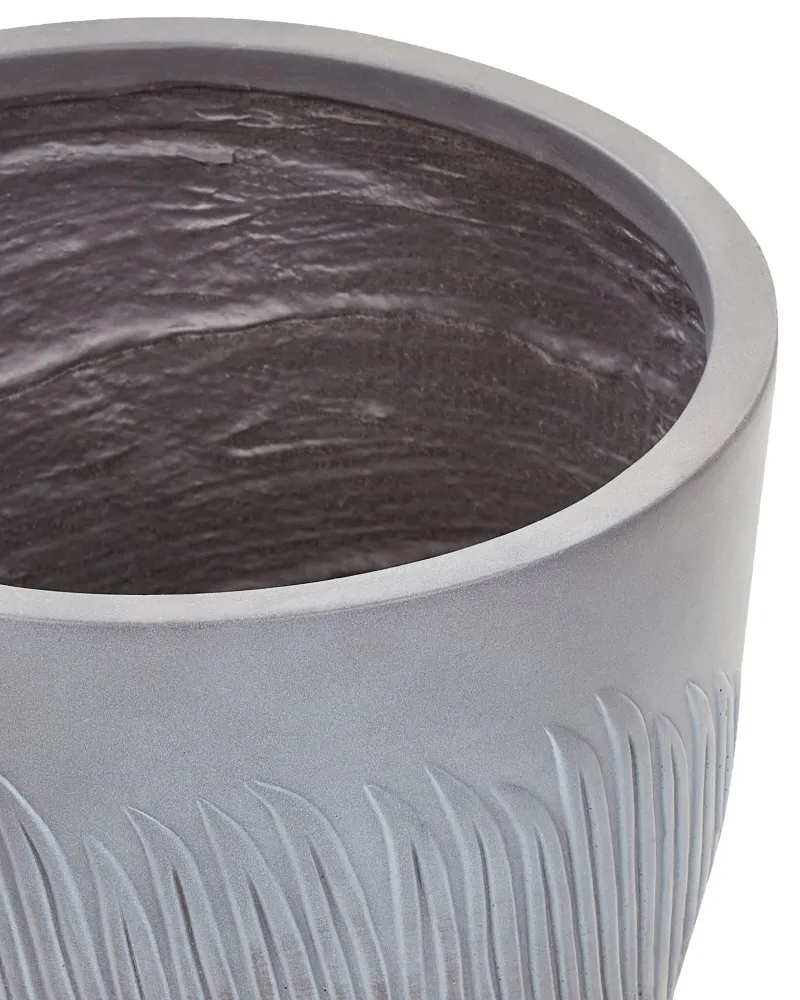 Flower Pot Fibre Clay 35 x 35 x 33 cm Grey FTERO