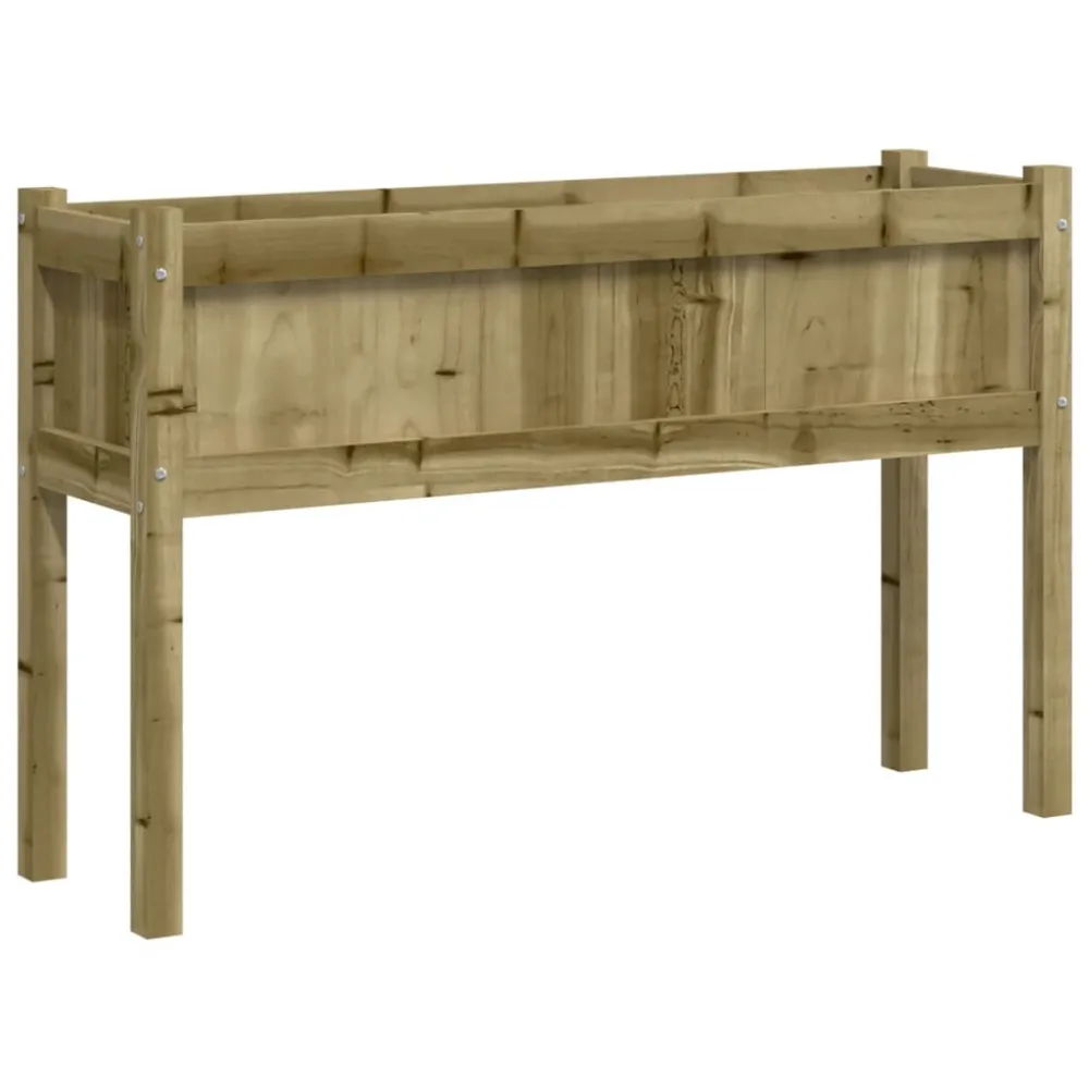 Vaso Autoirrigável Vaso/floreira de jardim com pernas 110x31x70 cm pinho impregnado