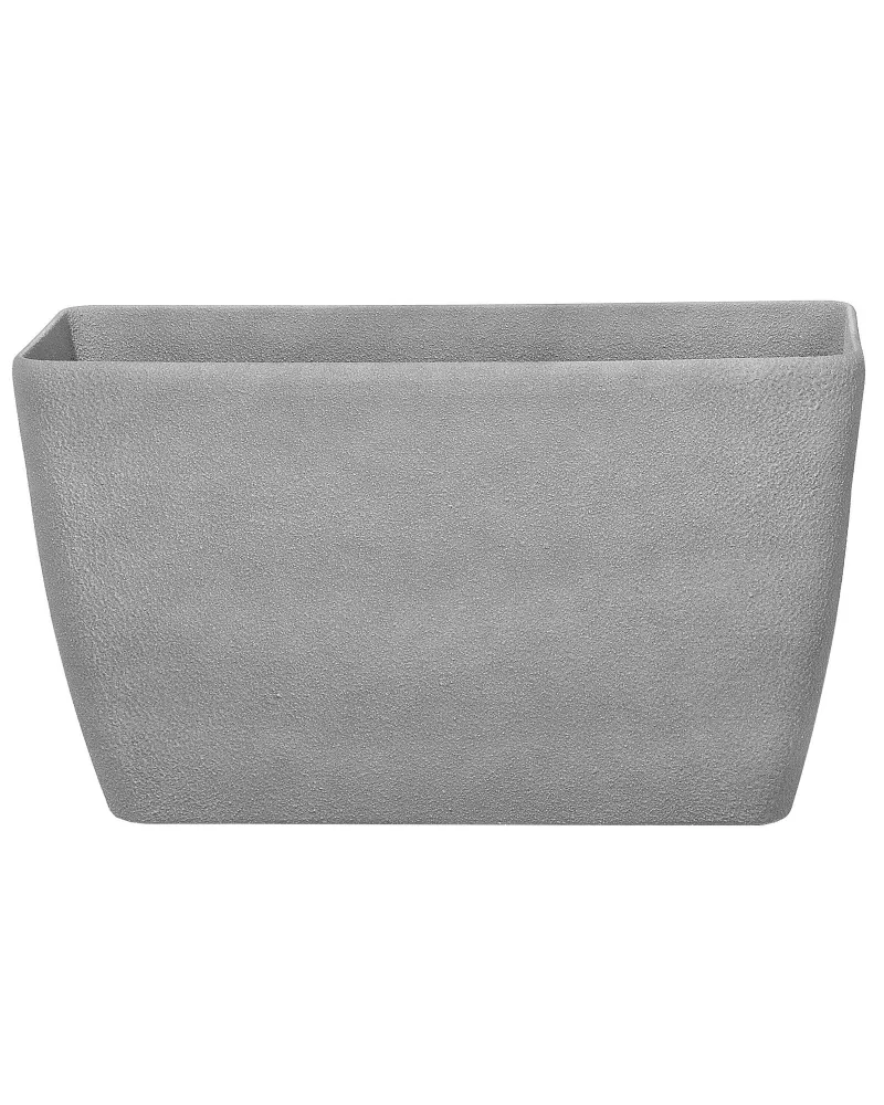 Vaso para plantas em pedra cinzenta clara 74 x 32 x 45 cm BARIS para Varandas e Sacadas