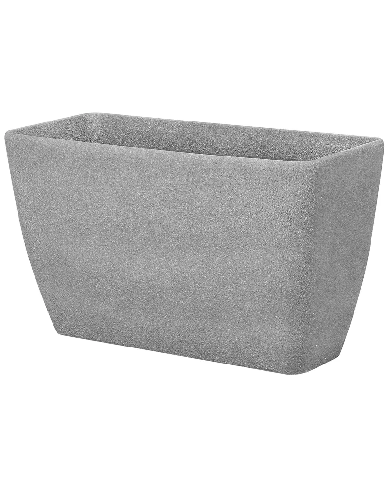 Vaso para plantas em pedra cinzenta clara 74 x 32 x 45 cm BARIS para Varandas e Sacadas
