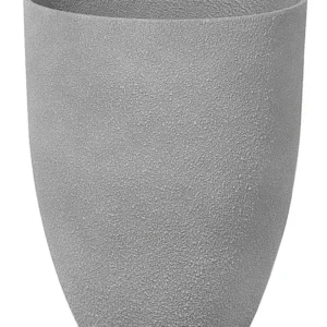 Vaso para plantas em pedra cinzenta 35 x 35 x 42 cm CROTON Kit de 3 Tamanhos
