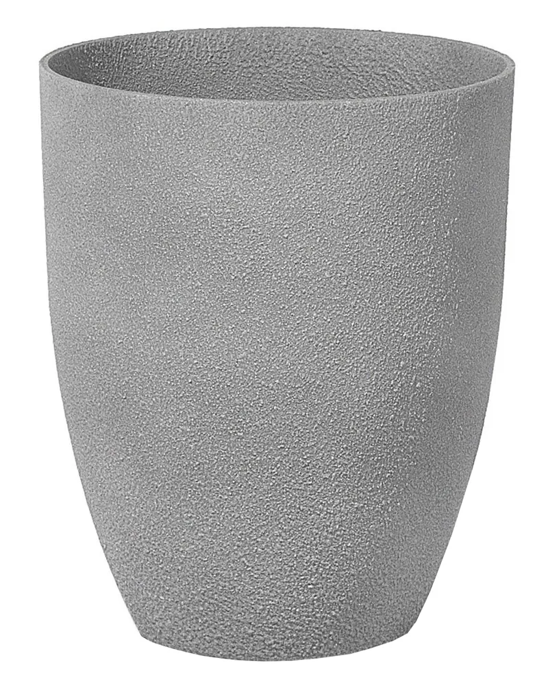 Vaso para plantas em pedra cinzenta 35 x 35 x 42 cm CROTON Kit de 3 Tamanhos