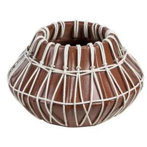 Decorative Vase KLUET Handmade Ceramic Chocolate para Jardim Vertical