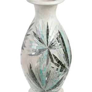 Decorative Vase RAWAS Handmade Cerâmica White Sustentável e Reciclado