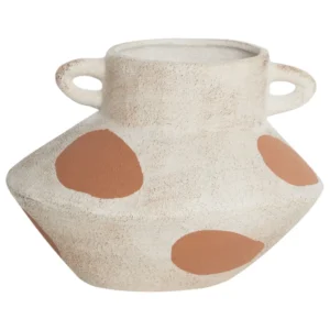 Flower Vase ALOSIDAE Ceramic Light Tom neutro