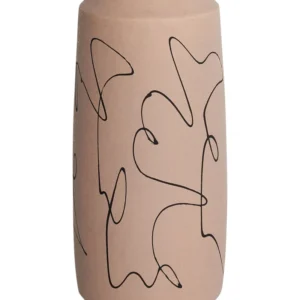 Flower Vase SUNFISH Ceramic Sand Bege claro